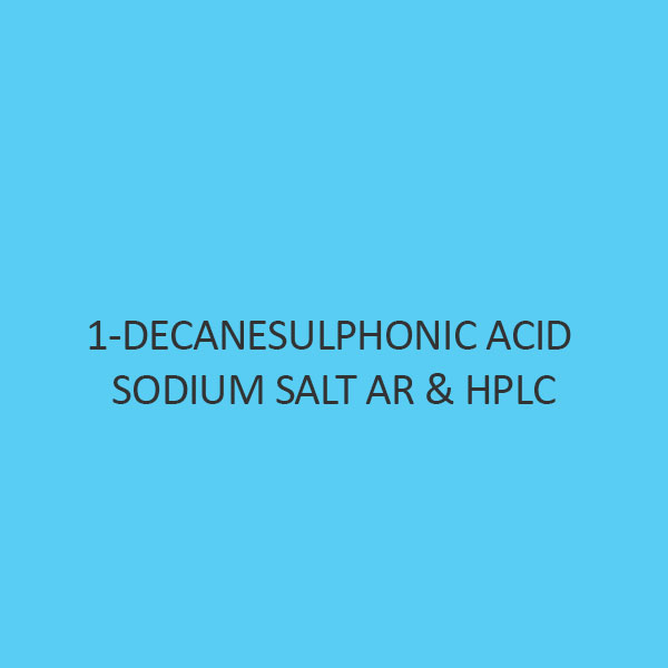 1 Decanesulphonic Acid Sodium Salt AR and Hplc (Anhydrous)