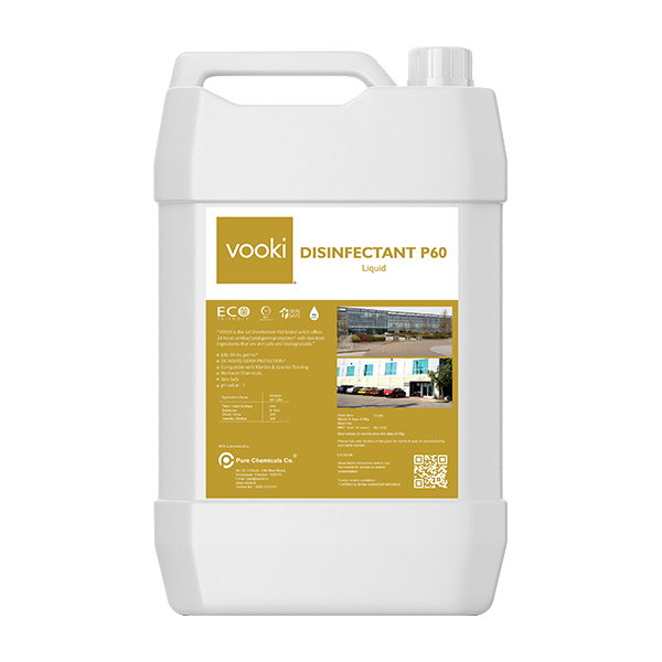 Vooki Disinfectant P60 | Outdoor & Indoor on Hard Surfaces | Use at Metal & Plastics Parts