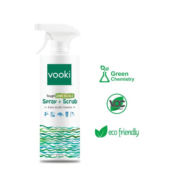 Vooki Tough Limescale - Spray And Scrub | Safe for Surface & Skin