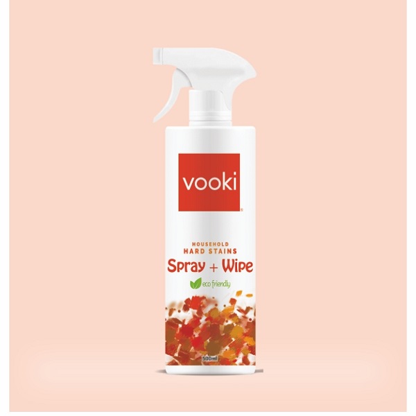 Hard Stains Spray+Wipe for Toughest Stains | 24hrs Germ Protection | Ecofriendly|Vooki