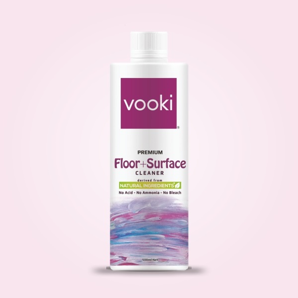 Floor+Surface Cleaner Liquid | Kills 99.9% Germs | No Ammonia |  Eco-Friendly | Vooki