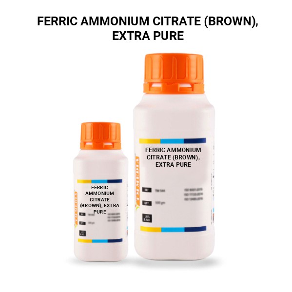 Ferric Ammonium Citrate (Brown), Extra Pure