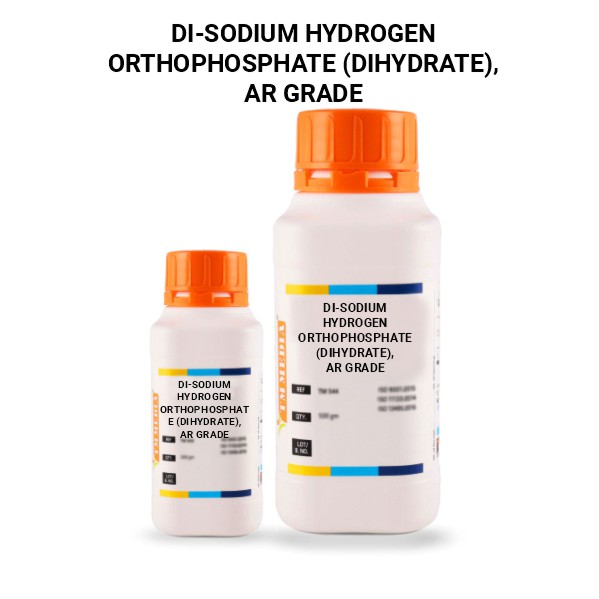 Di-Sodium Hydrogen Orthophosphate (Dihydrate), AR Grade