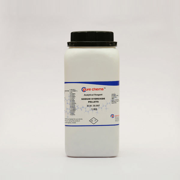 Sodium Hydroxide Pellets AR 1kg | Lye, Caustic soda | CAS No: 1310-73-2 | Laboratory Chemicals