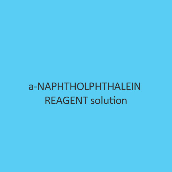 a Naphtholphthalein Reagent Solution