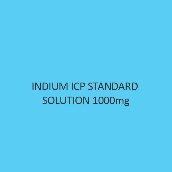 Indium ICP Standard Solution 1000mg Per L in Nitric Acid