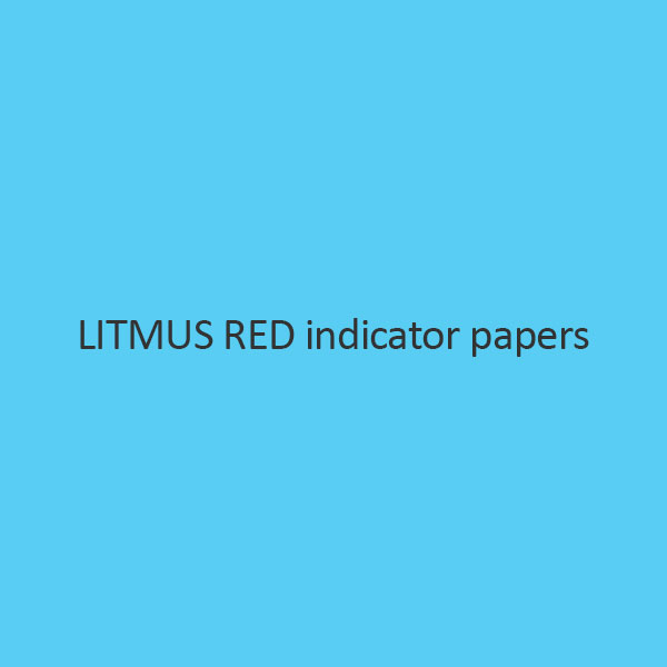 Litmus Red Indicator Papers