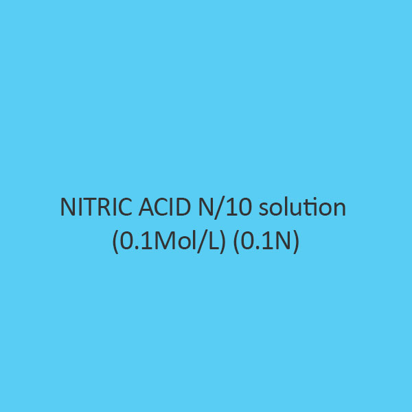 Nitric Acid N Per 10 Solution ((0.1Mol Per L) (0.1N) Liquid