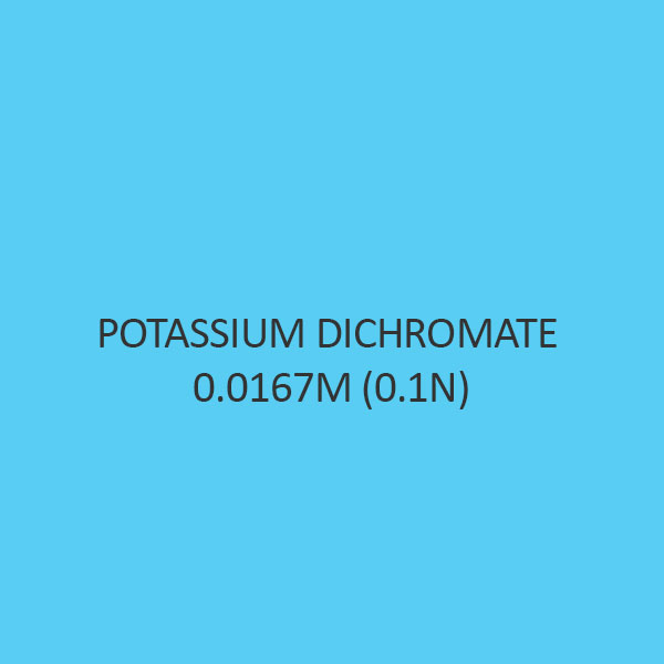Potassium Dichromate 0.0167M (0.1N)