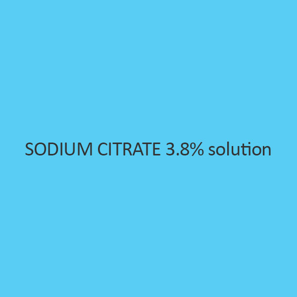 Sodium Citrate 3.8 Percent Solution