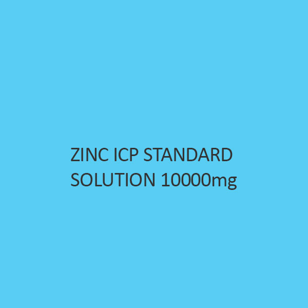 Zinc ICP Standard Solution 10000mg per L in Nitric Acid