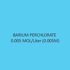 Barium Perchlorate 0.005 Mol Liter alcoholic solution