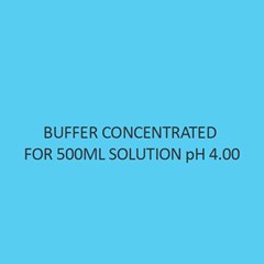 Buffer Concentrated For 500Ml Solution Ph 4.00