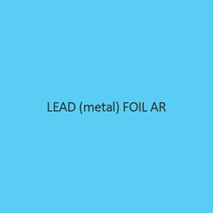 Lead (Metal) Foil AR