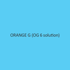 Orange G (Og 6 Solution) Aqueous Solution