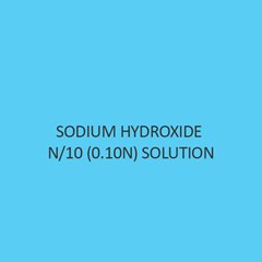 Sodium Hydroxide N per 10 (0.10N) Solution