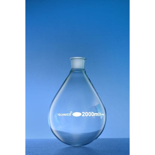 Flasks Pear Shape Suitable for Rotary Evaporators with Ground Socket 1000 ML Ground Joint 29:32