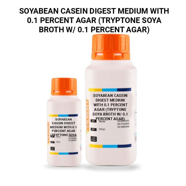 Soyabean Casein Digest Medium With 0.1 Percent Agar (Tryptone Soya Broth W/ 0.1 Percent Agar)