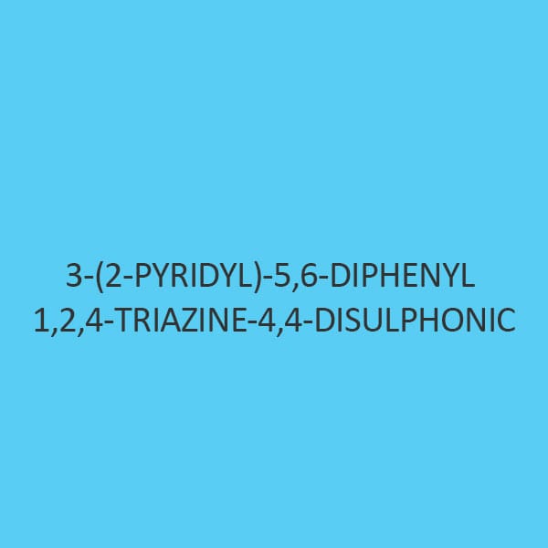 3 (2 Pyridyl) 5 6 Diphenyl 1 2 4 Triazine 4 4 Disulphonic