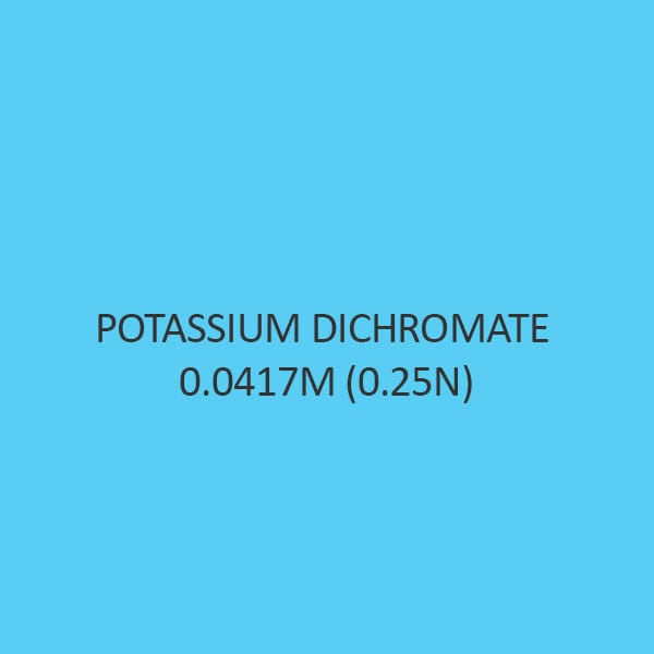 पोटेशियम डाइक्रोमेट 0.0417M (0.25N)