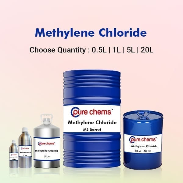 Methylene Chloride (CH2Cl2) | CAS No: 75-09-2 | 500ml to 20Litre | Dichloromethane