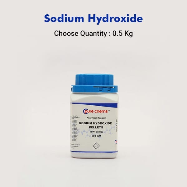 Sodium Hydroxide Pellets AR 500gm | Caustic Soda / Soda Lye | Cas No: 1310-73-2
