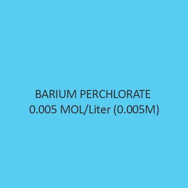 Barium Perchlorate 0.005 Mol Liter alcoholic solution