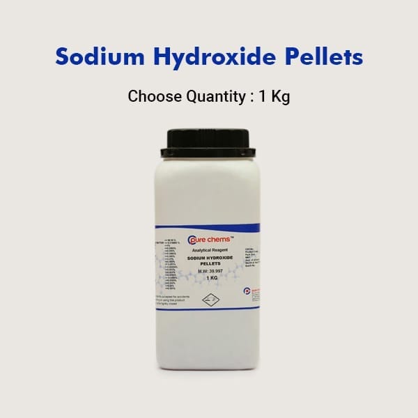 Sodium Hydroxide Pellets AR 1kg | Lye, Caustic soda | CAS No: 1310-73-2 | Laboratory Chemicals
