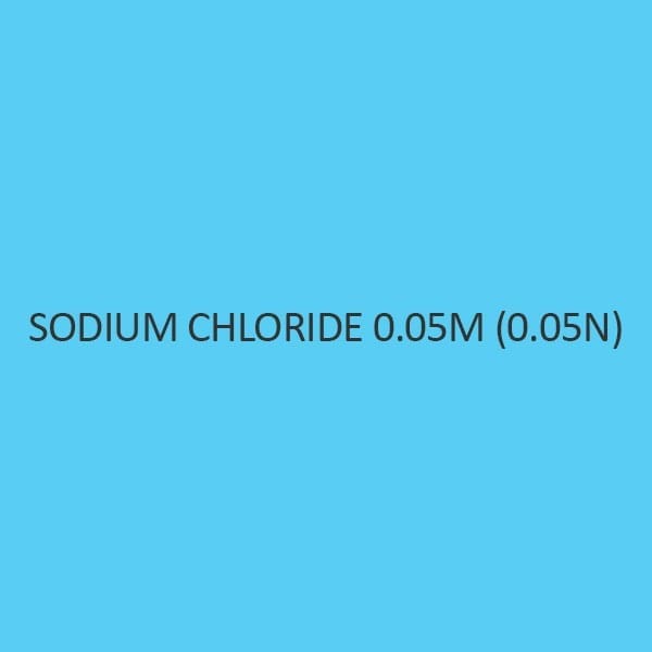Sodium Chloride 0.05M (0.05N) Standardized Solution
