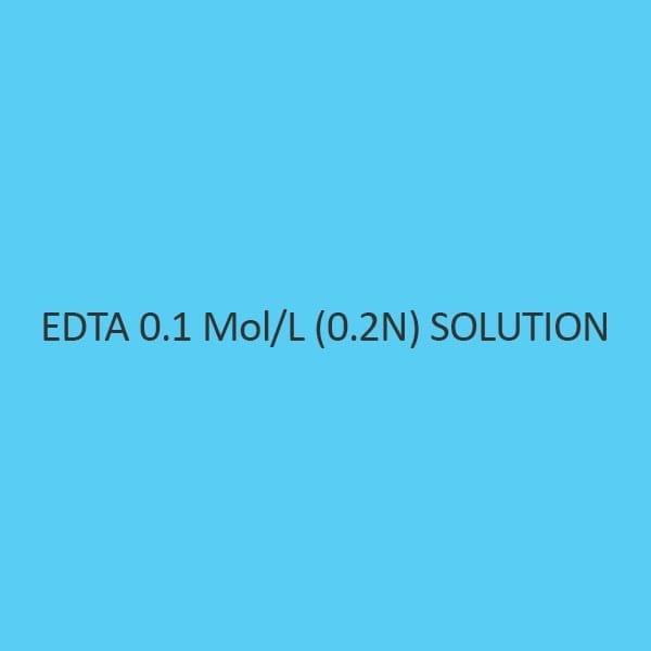 Edta 0.1 Mol per L (0.2N)