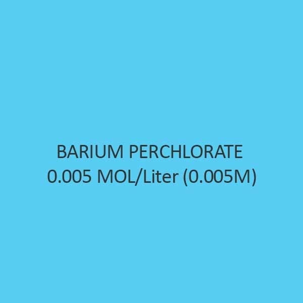 Barium Perchlorate 0.005 Mol Liter aqueous solution
