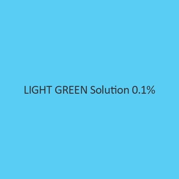 Light Green Solution 0.1 Percent