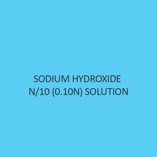 Sodium Hydroxide N per 10 (0.10N) Solution